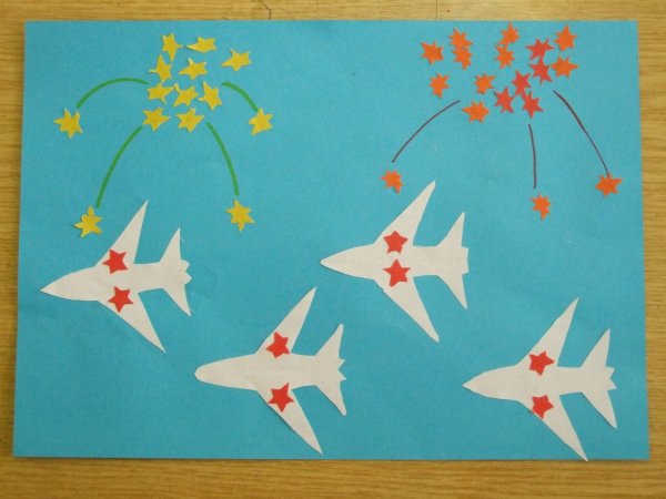 Поделка на 23 февраля аппликация