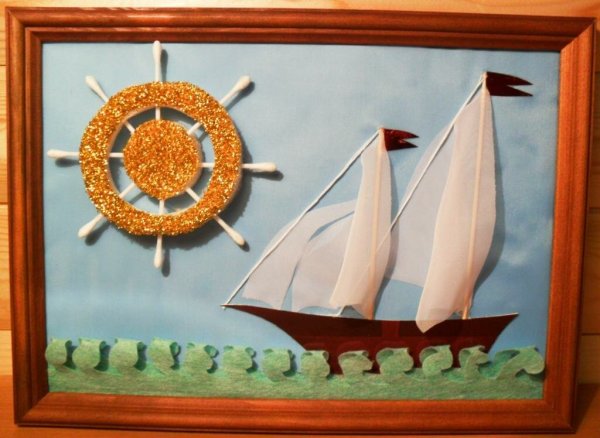 Поделка кораблик