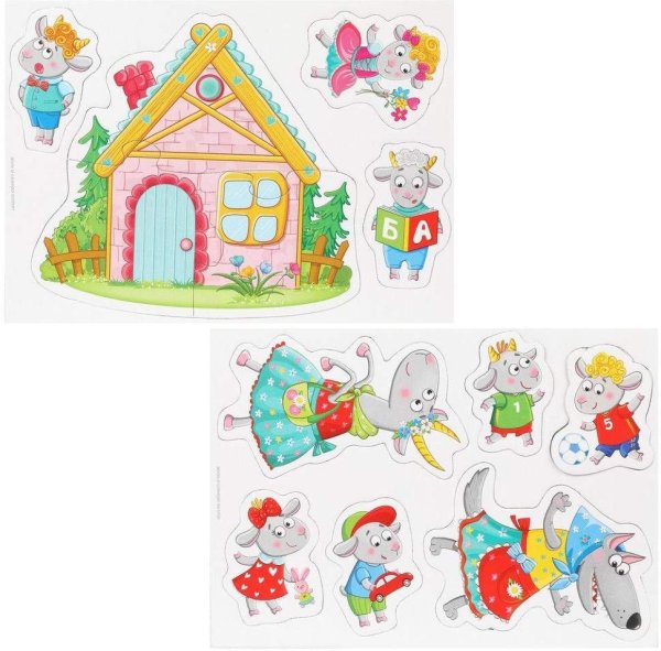 Магнитный театр "волк и семеро козлят" Vladi Toys vt3206-23