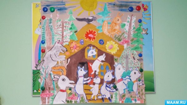 Коллективная работа по сказкам в детском саду