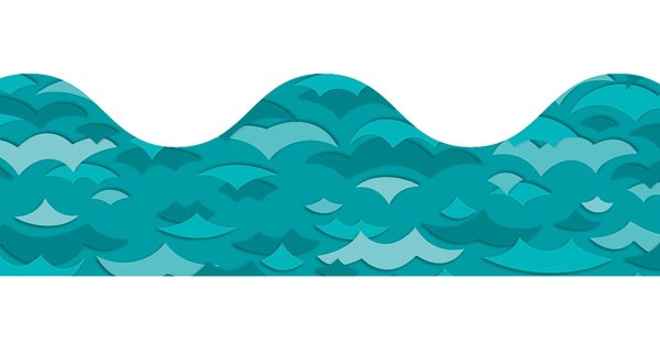 Морские волны из бумаги