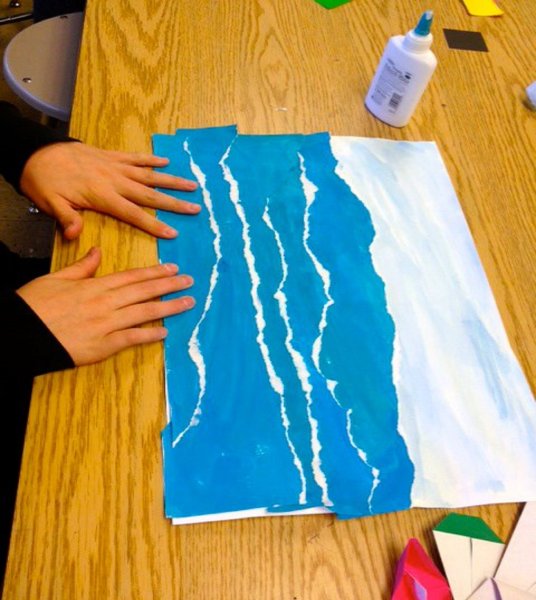 Рваные аппликации для детей