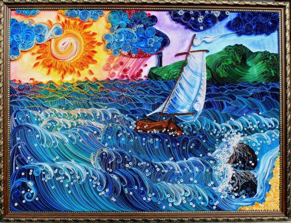 Пейзаж из квиллинга