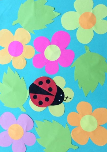 Аппликация лето в горах