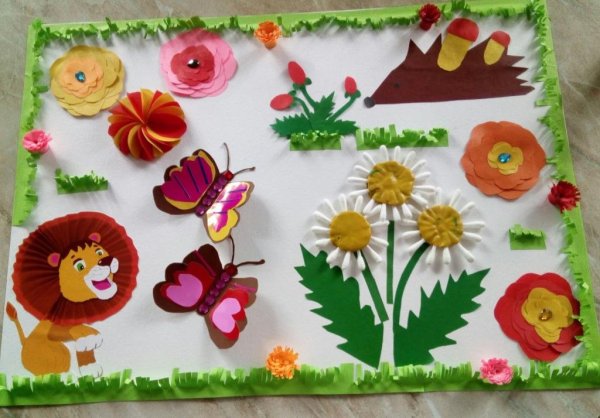 Летнее панно в детском саду