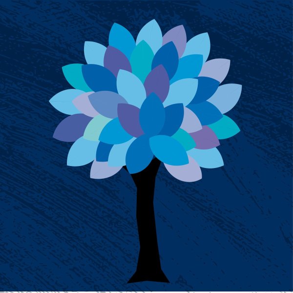 Аппликация сказочный цветок