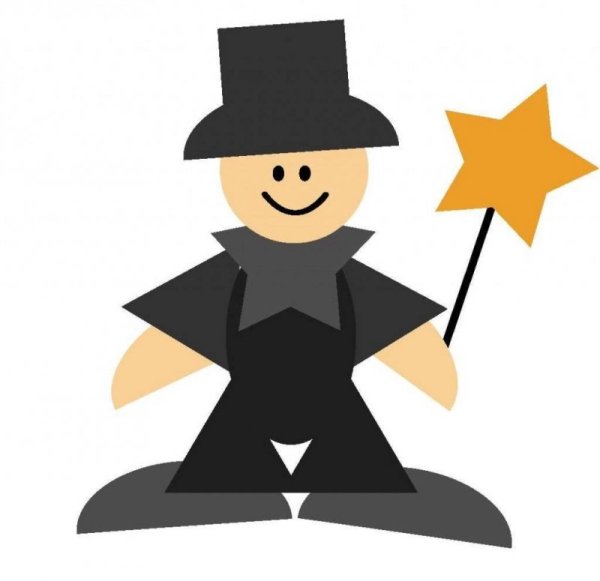 Аппликация из геометрических фигур