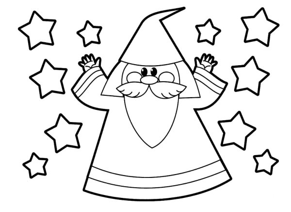 Новогодние раскраски для малышей