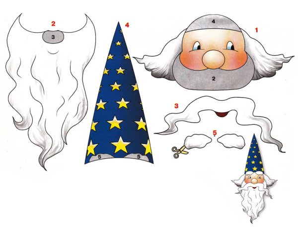 Маска волшебника для детей