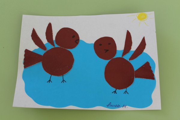 Рисование с элементами аппликации