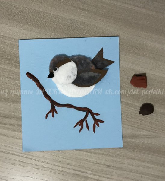 Воробей поделка для детей