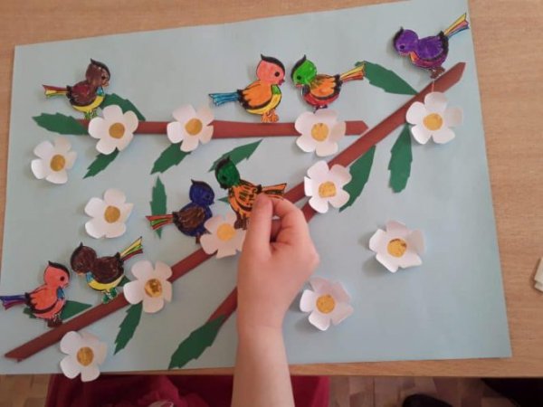 Аппликация Весна