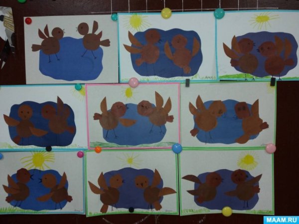 Аппликация в средней группе