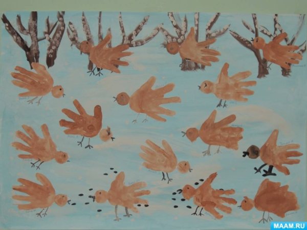 Рисование ладошками во второй младшей группе