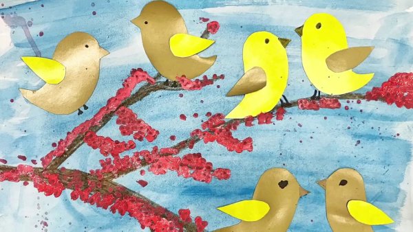 Аппликация Весна