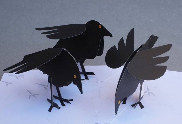 Поделка вороны