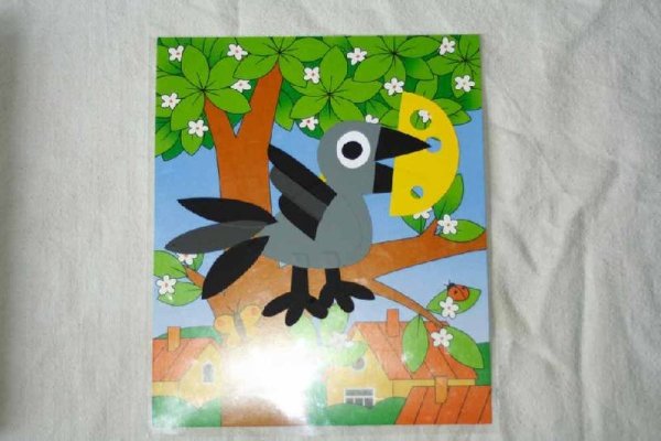 Аппликация ворона