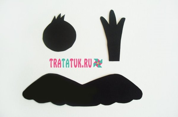 Аппликация ворон