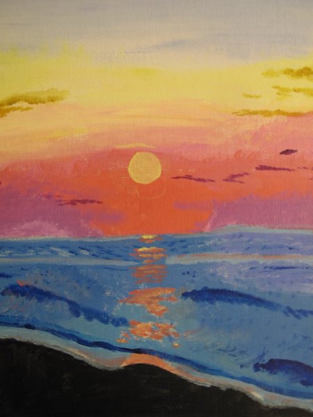 Солнце живопись