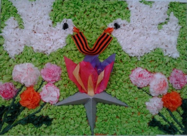 Объемная аппликация к 9 мая