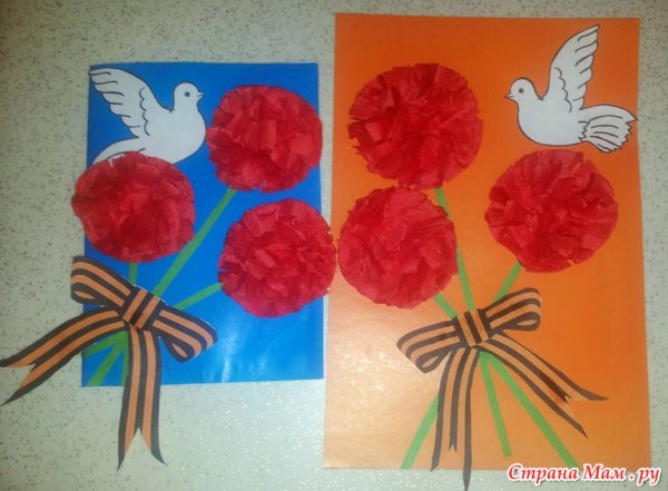 Поделки к 9 мая в детском саду старшая группа