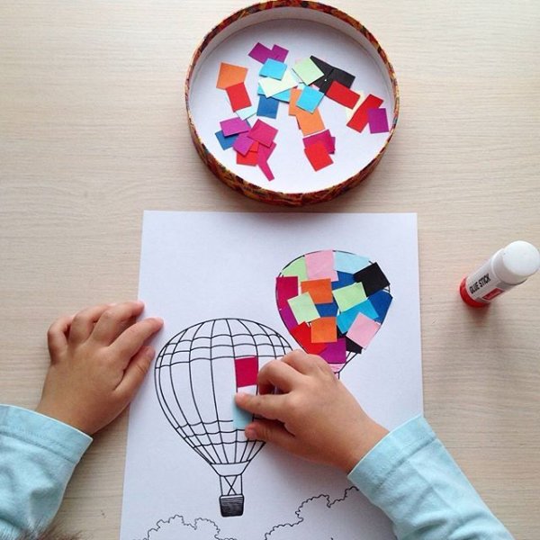 Воздушный шар поделка