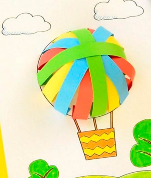 Воздушный шар поделка