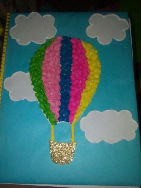 Аппликация воздушный шар в подготовительной группе