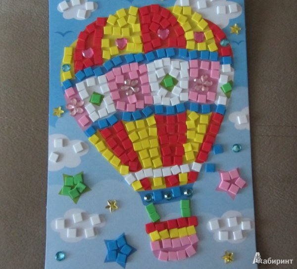 Аппликация воздушный шар