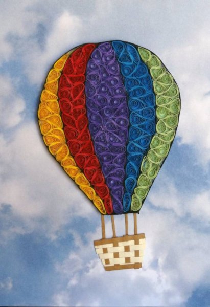 Аппликация воздушный шар