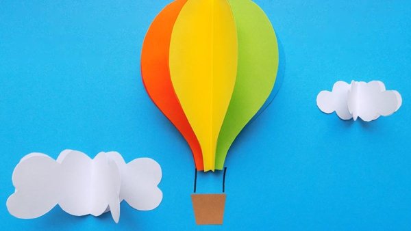 Воздушный шар поделка из бумаги