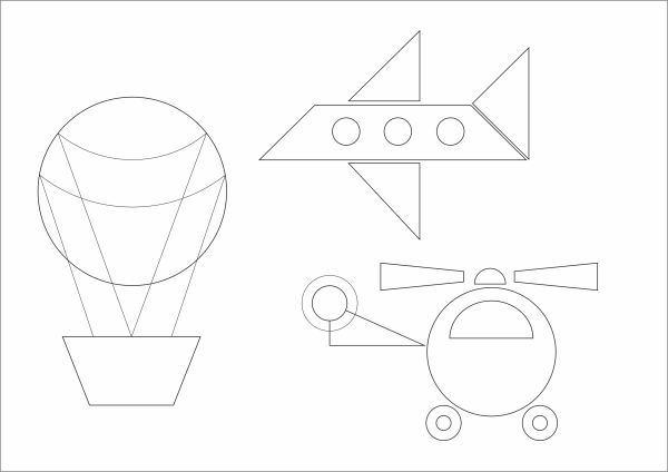 Рисование геометрическими фигурами для детей