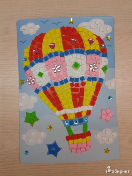 Аппликация воздушный шар
