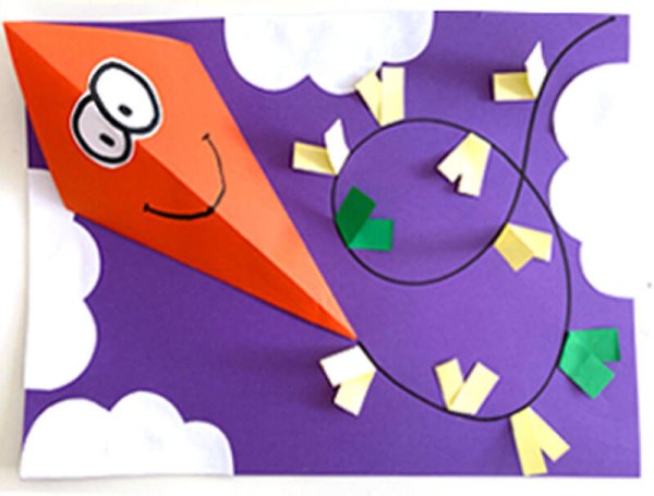 Аппликация воздушный змей