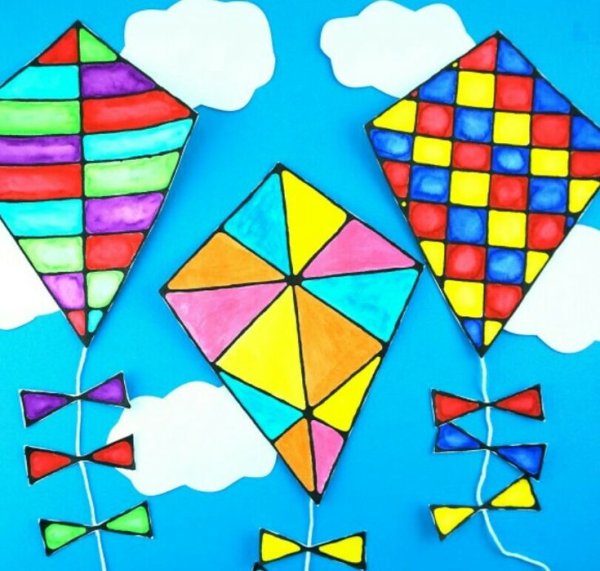 Аппликация воздушного змея