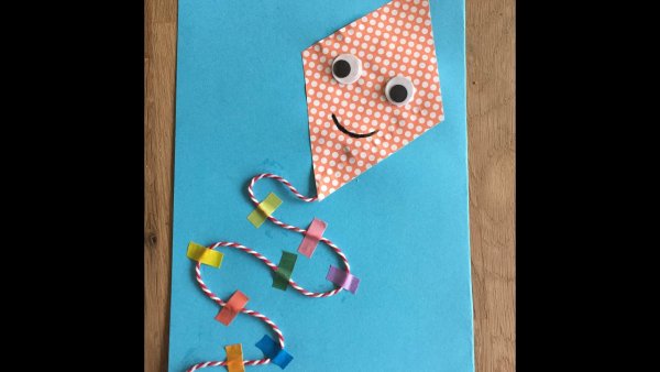 Аппликация воздушный змей