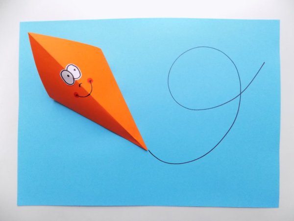 Воздушный змей аппликация для детей