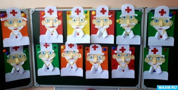 Аппликация в средней группе на тему профессии