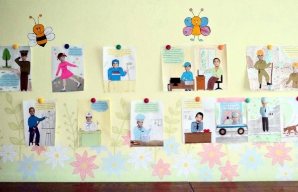 Аппликация в средней группе на тему профессии