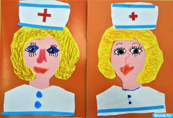 Аппликация в средней группе на тему профессии