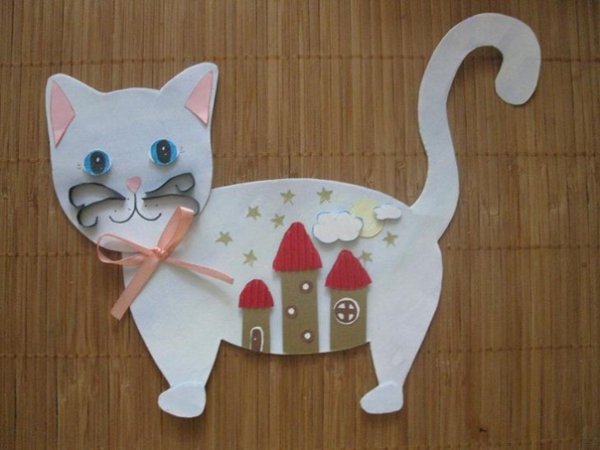 Поделка кошка