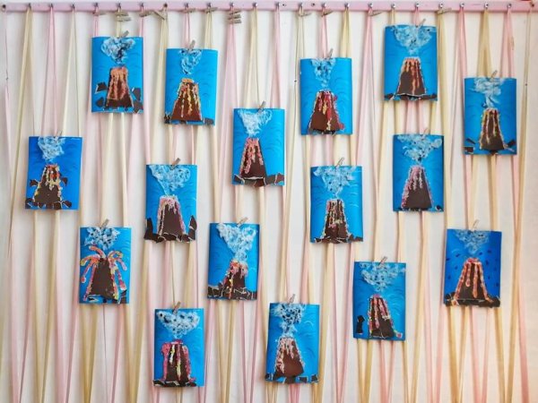 Вулкан занятие для дошкольников