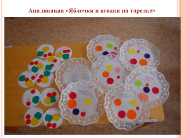 Аппликация на тему витаминки