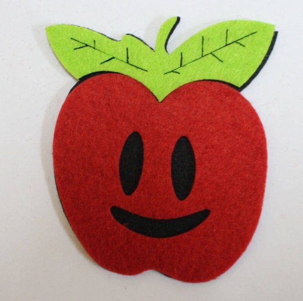 Яблоко из фетра своими руками