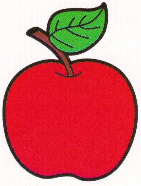Шаблон яблоко для аппликации