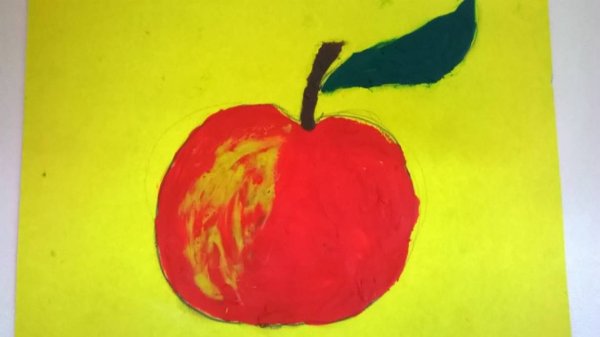 Пластилинография фрукты подготовительная группа