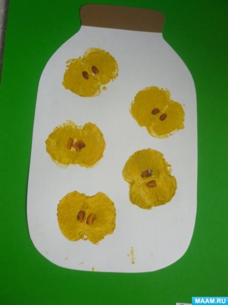 Яблочный компот рисование в средней группе