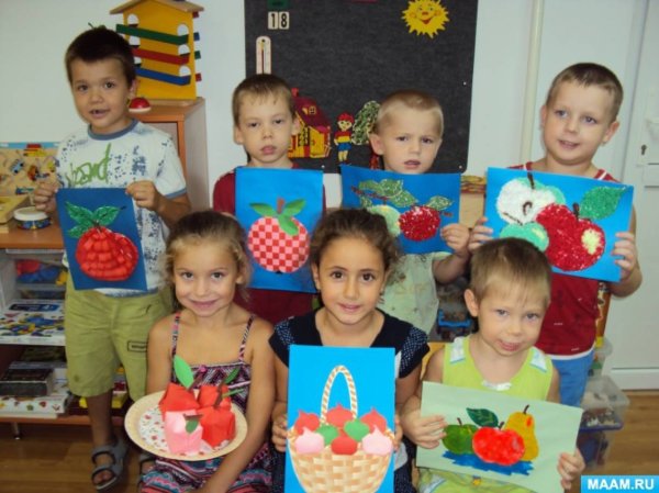 Аппликация к яблочному спасу