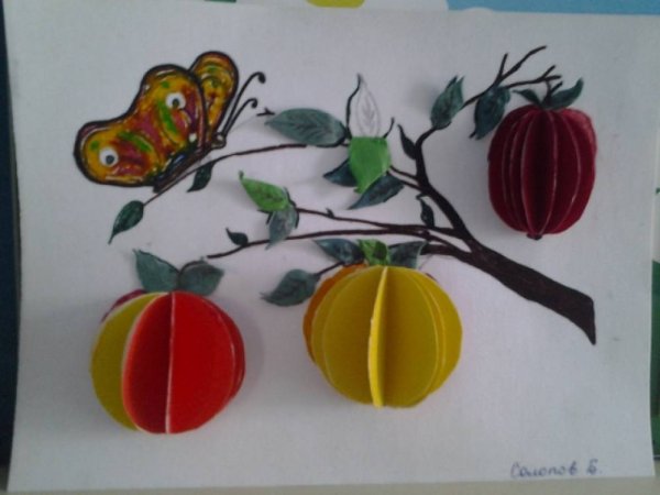 Аппликация Яблоневый спас