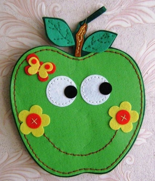 Прихватка в виде яблока